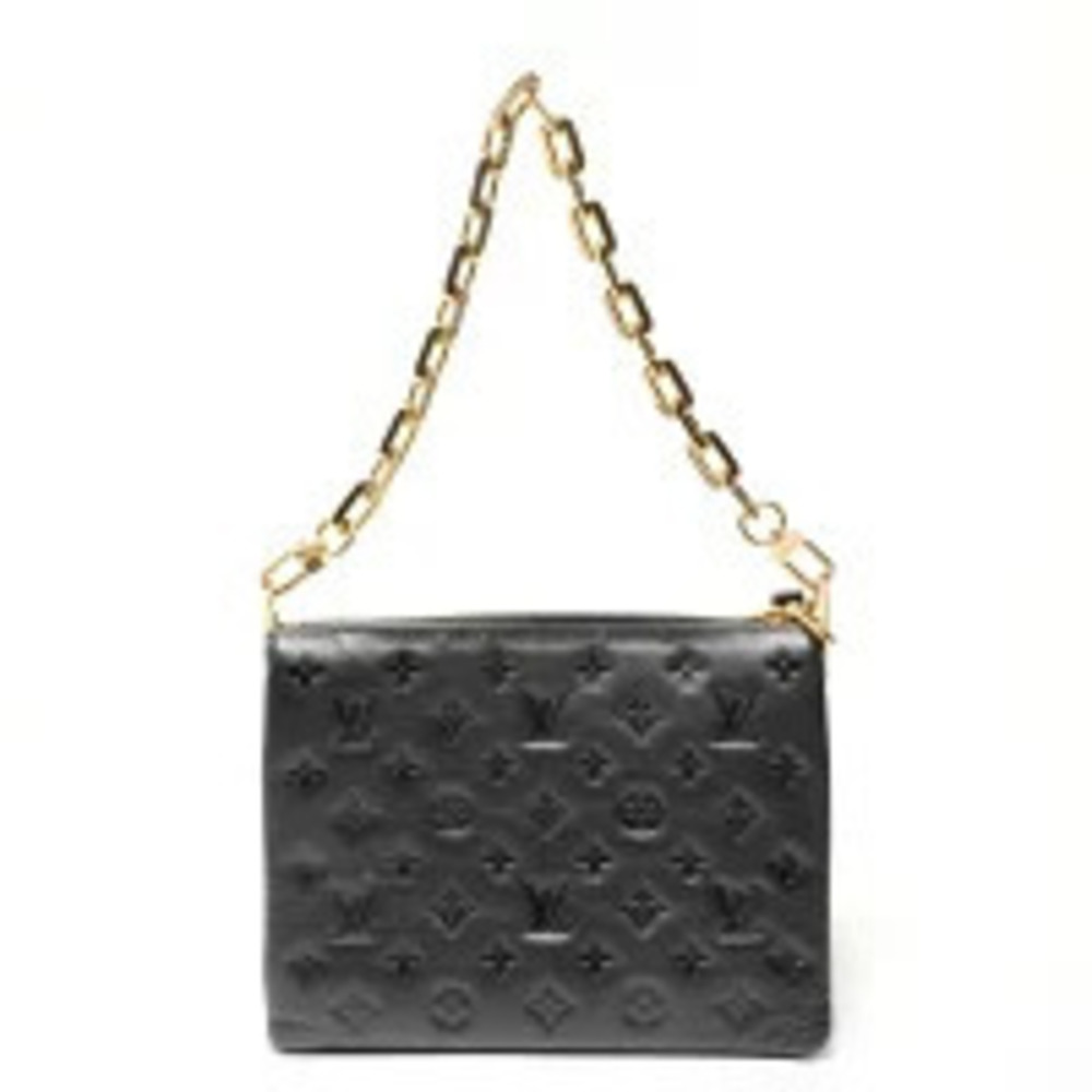 Louis Vuitton Monogram Coussin Shoulder Bag Black